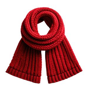 Elegant Red Silk Scarf